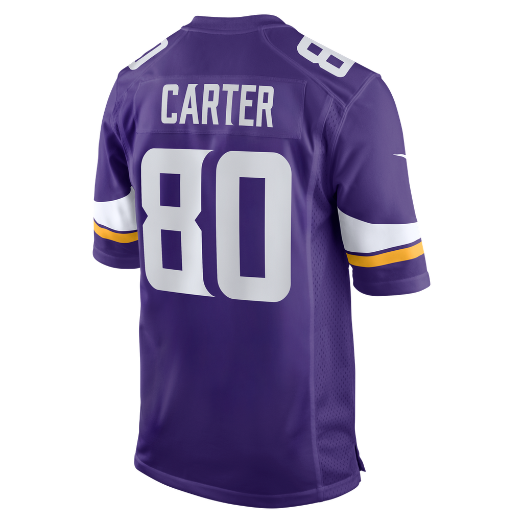 Cris Carter Minnesota Vikings Game Jersey - Purple