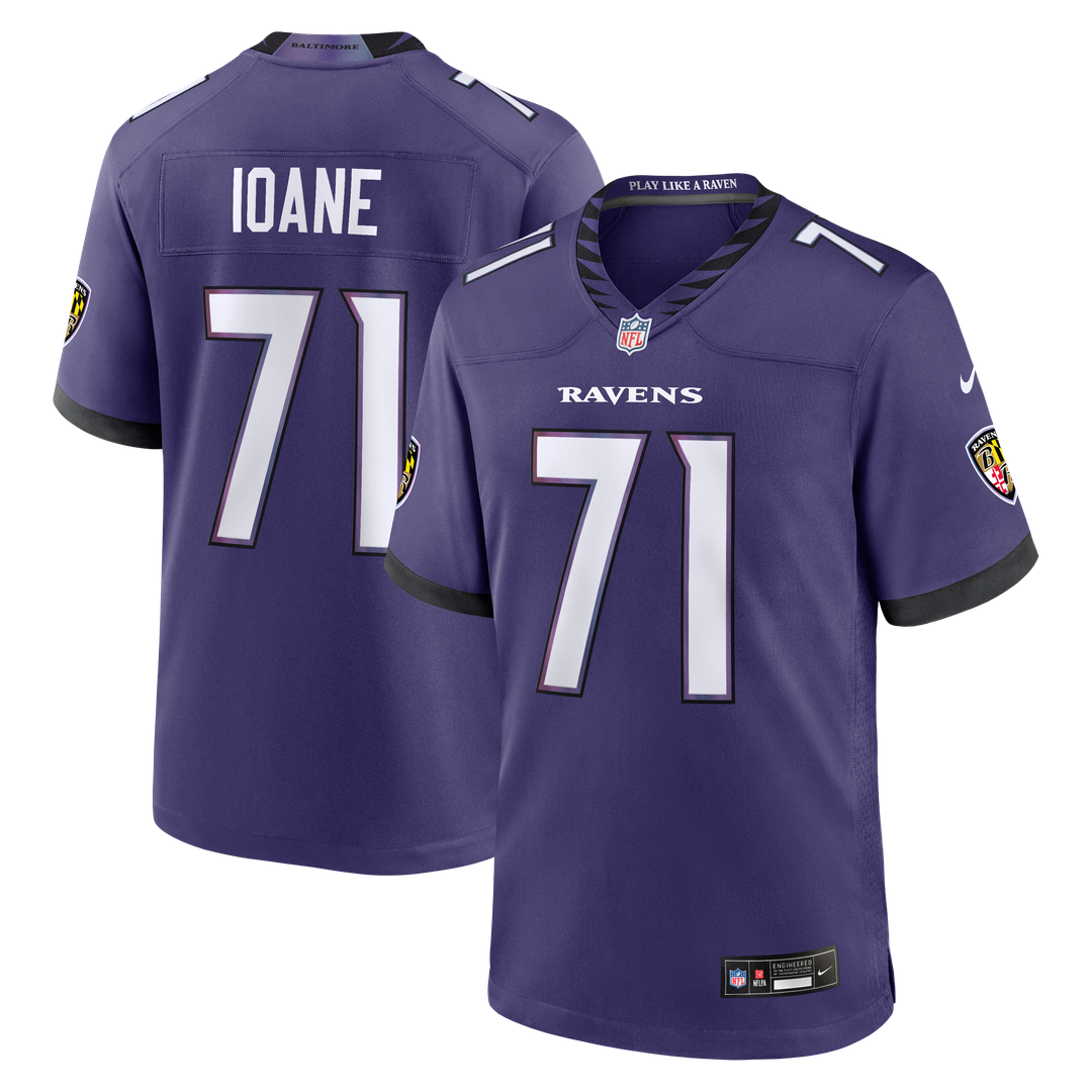 Olaivavega Ioane Baltimore Ravens Game Jersey - Purple