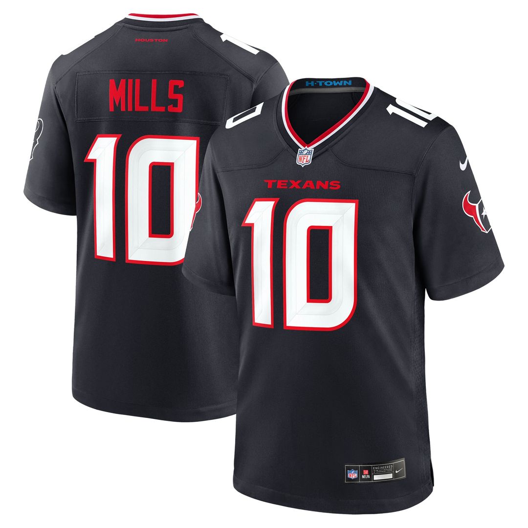 Davis Mills Houston Texans Game Jersey - Navy