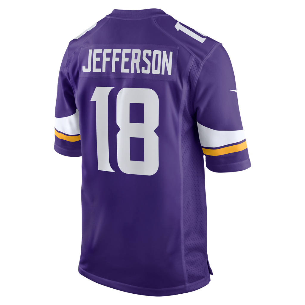 Justin Jefferson Minnesota Vikings Game Jersey - Purple