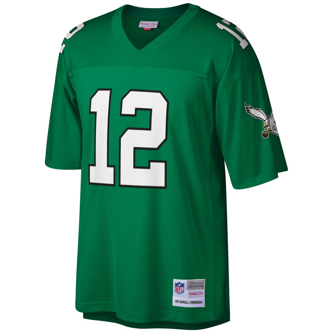 Randall Cunningham Philadelphia Eagles Big & Tall 1990 Replica Jersey - Kelly Green
