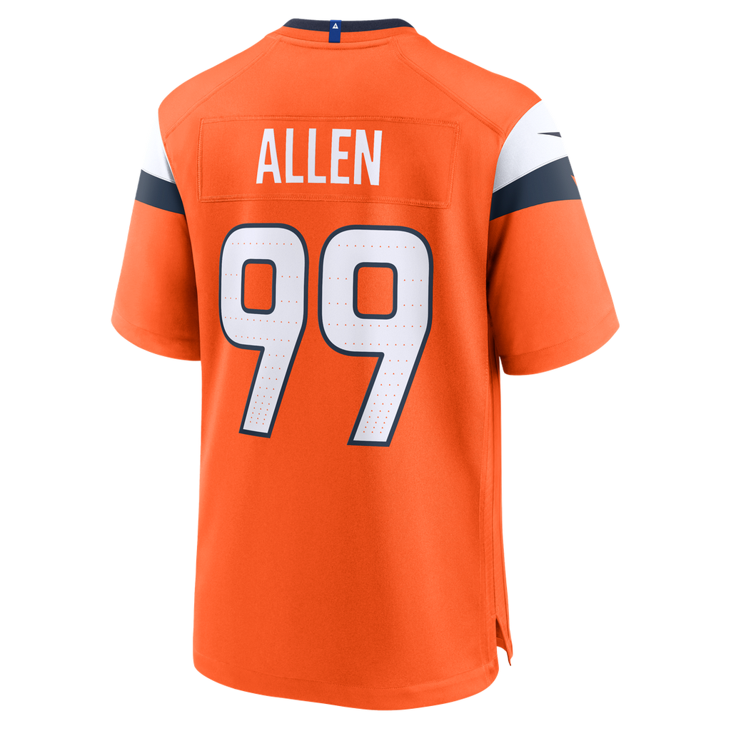 Zach Allen Denver Broncos Game Jersey - Orange