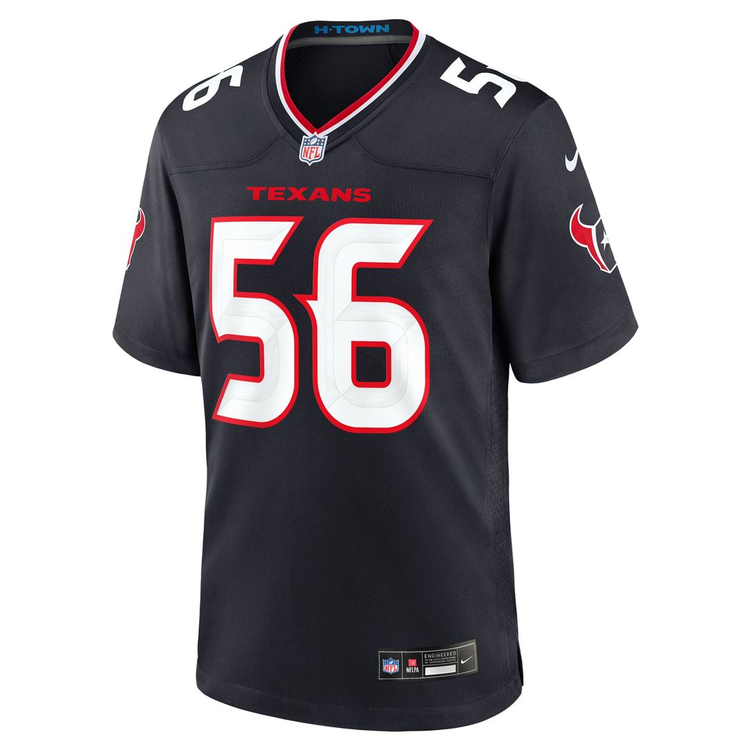 Jamal Hill Houston Texans Game Jersey - Navy