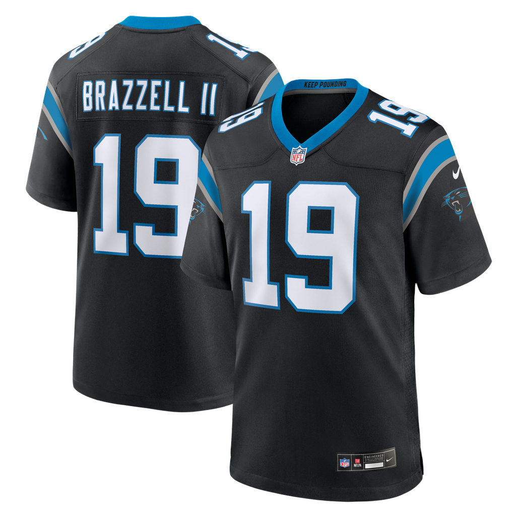 Chris Brazzell II Carolina Panthers Game Jersey - Black
