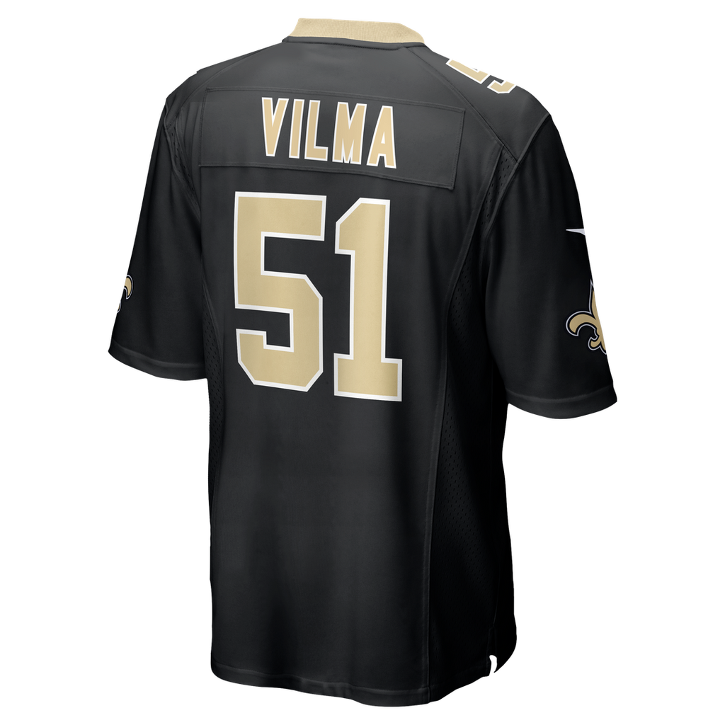 Jonathan Vilma New Orleans Saints Game Jersey - Black
