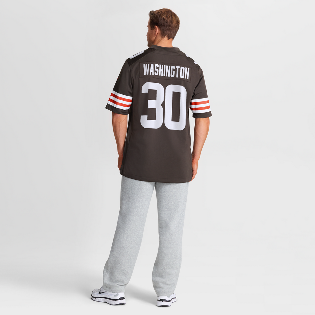 Zion Washington Cleveland Browns Game Jersey - Brown