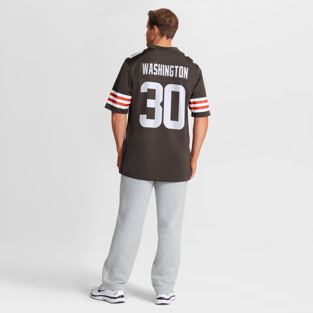 Zion Washington Cleveland Browns Game Jersey - Brown