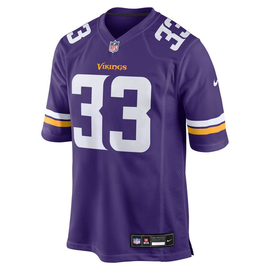 Aaron Jones Minnesota Vikings Game Jersey - Purple