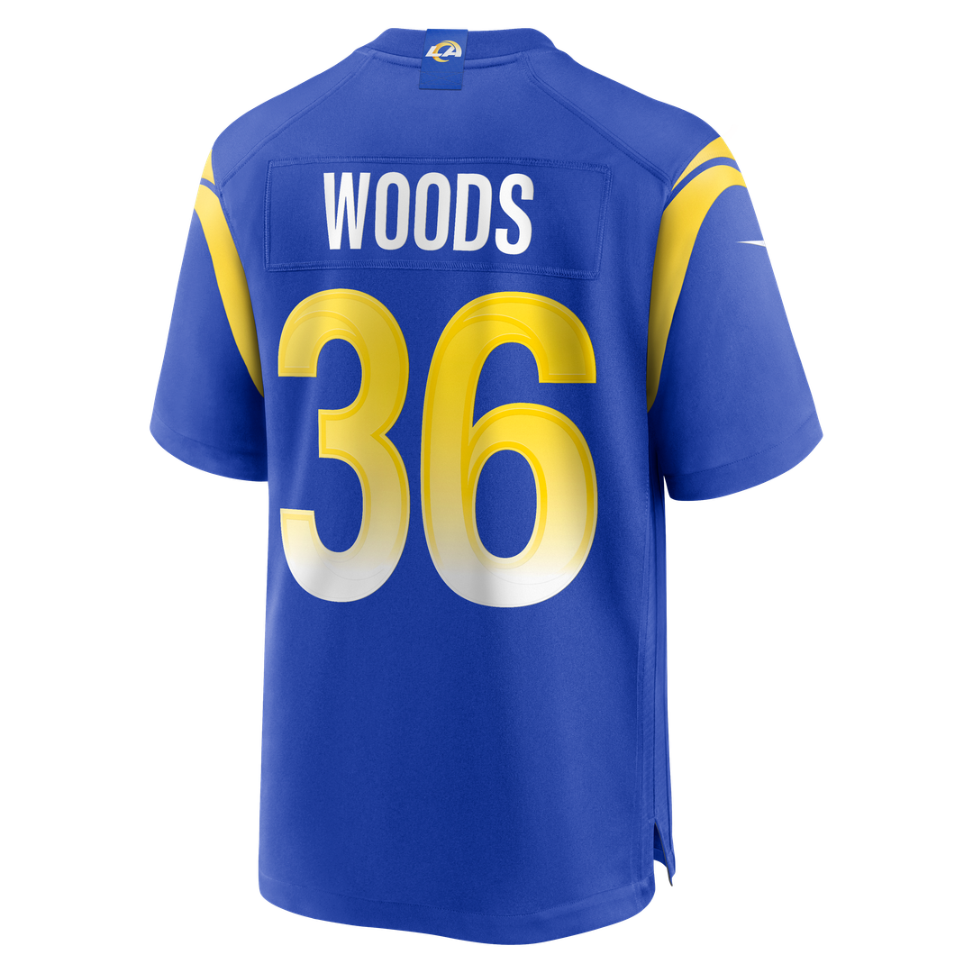 Charles Woods Los Angeles Rams Game Jersey - Royal Blue