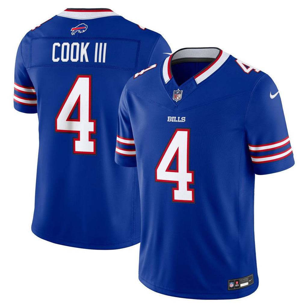 James Cook III Buffalo Bills Vapor F.U.S.E. Stitched Limited Jersey - Royal Blue