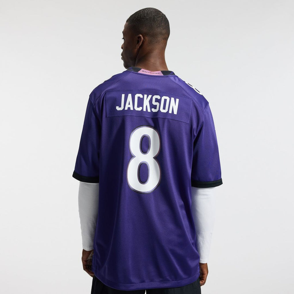 Lamar Jackson Baltimore Ravens Game Jersey - Purple