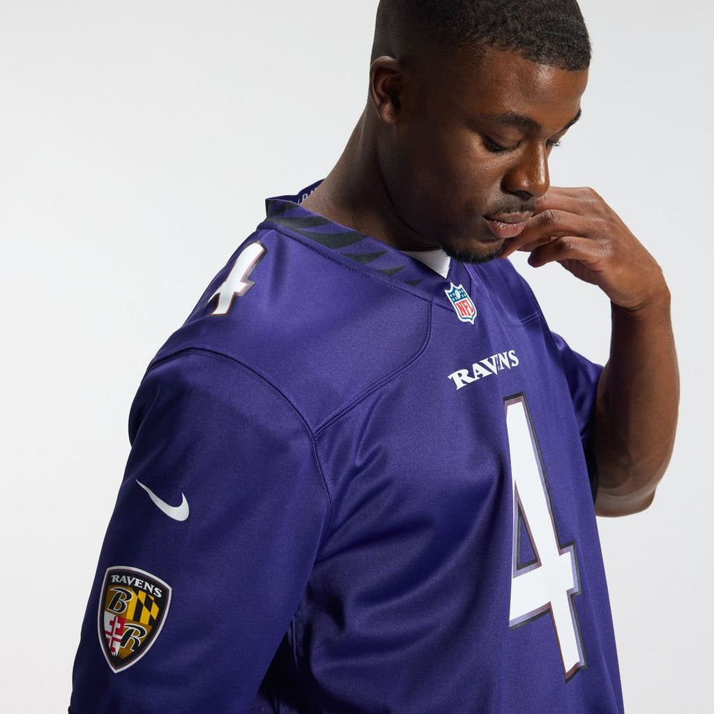 Zay Flowers Baltimore Ravens Game Jersey - Purple