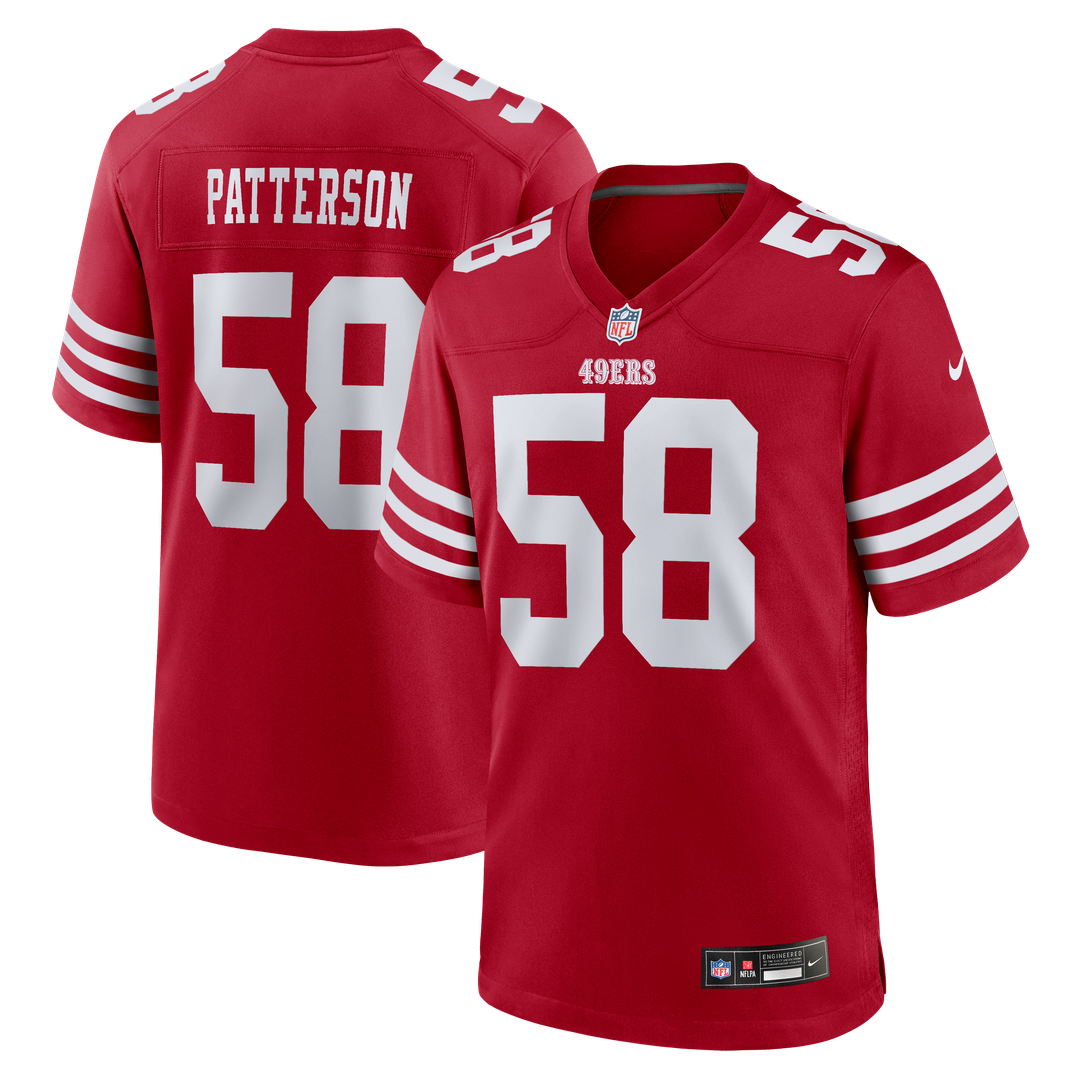 Jarrett Patterson San Francisco 49ers Game Jersey - Scarlet