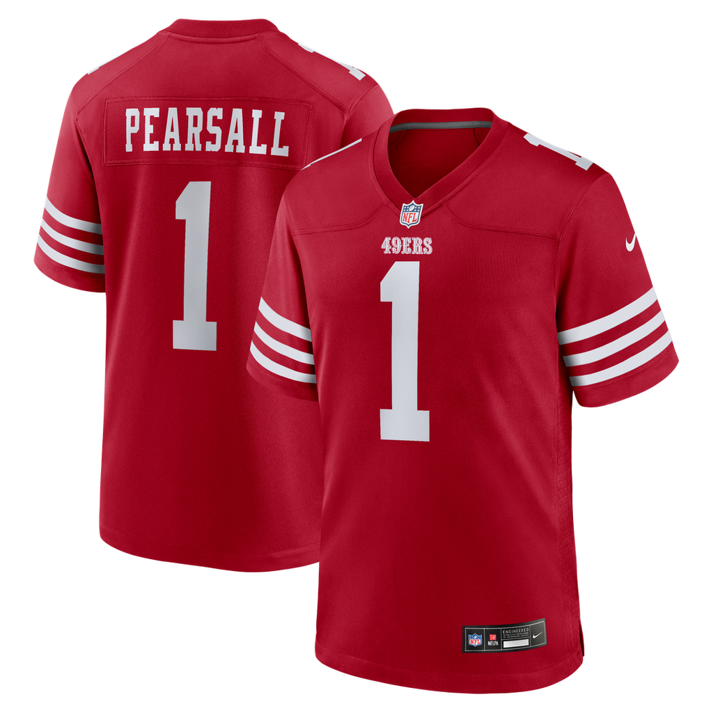 Ricky Pearsall San Francisco 49ers Game Jersey - Scarlet