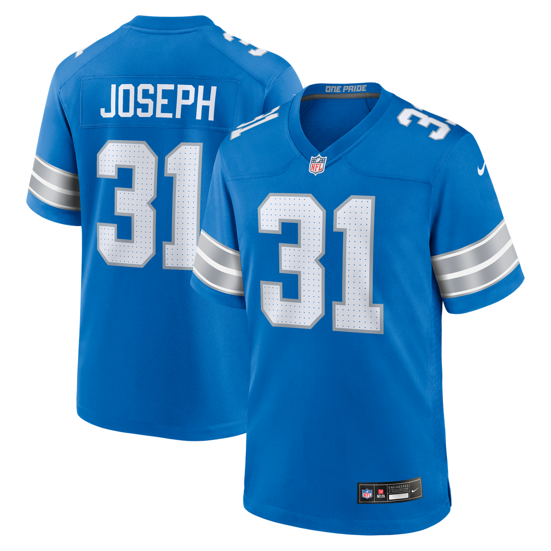 Kerby Joseph Detroit Lions Game Jersey - Blue