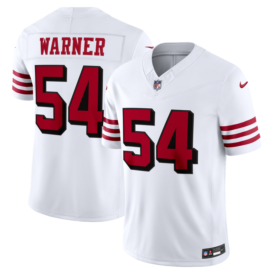 Fred Warner San Francisco 49ers Alternate Vapor F.U.S.E. Stitched Limited Jersey - White