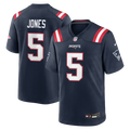Dre'Mont Jones New England Patriots Game Jersey - Navy