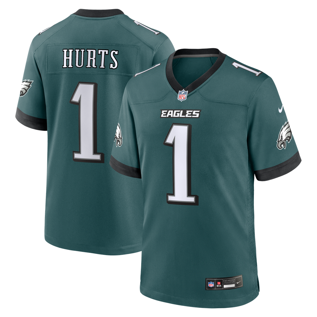 Jalen Hurts Philadelphia Eagles Game Jersey - Midnight Green