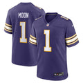 Warren Moon Minnesota Vikings Alternate Game Jersey - Purple