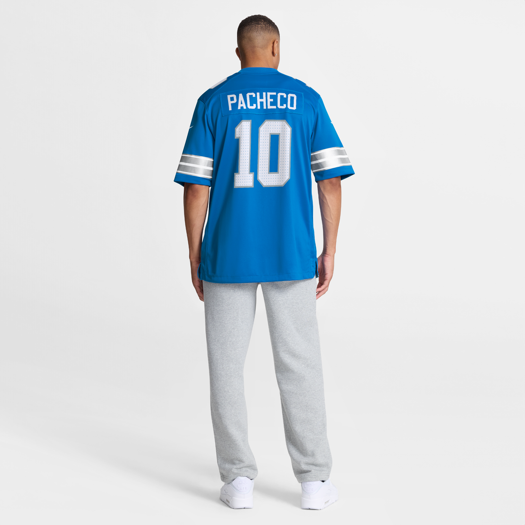 Isiah Pacheco Detroit Lions Game Jersey - Blue
