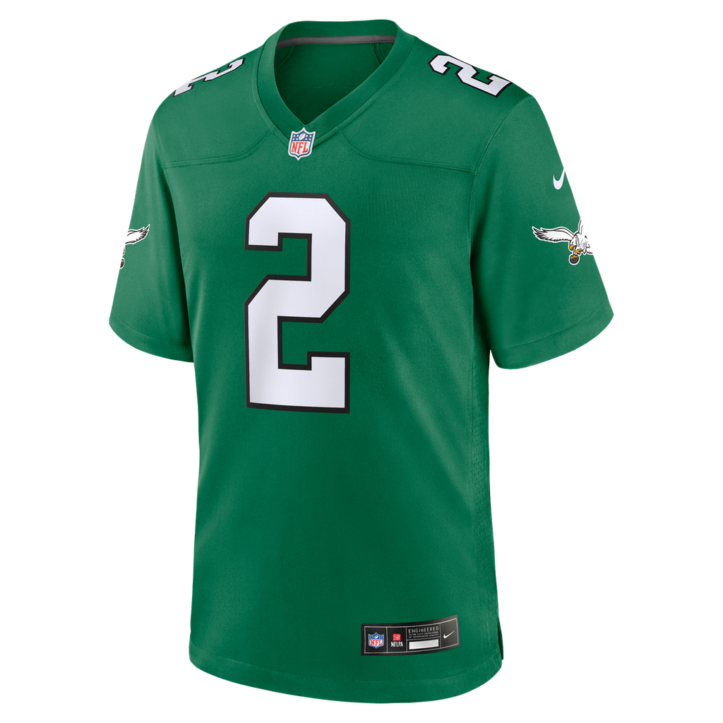 Tariq Woolen Philadelphia Eagles Game Jersey - Midnight Green