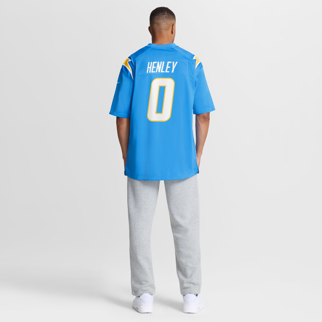 Daiyan Henley Los Angeles Chargers Game Jersey - Powder Blue