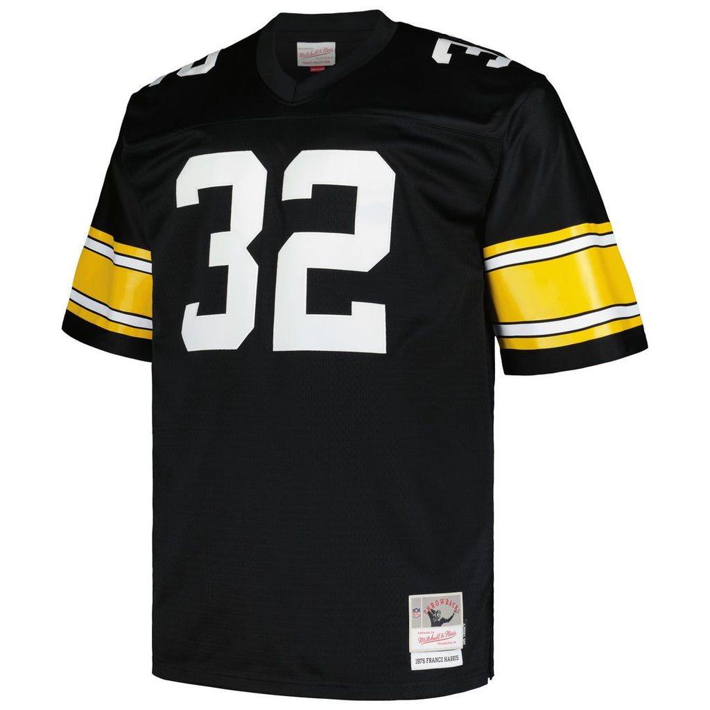 Franco Harris Pittsburgh Steelers Big & Tall 1976 Legacy Jersey - Black