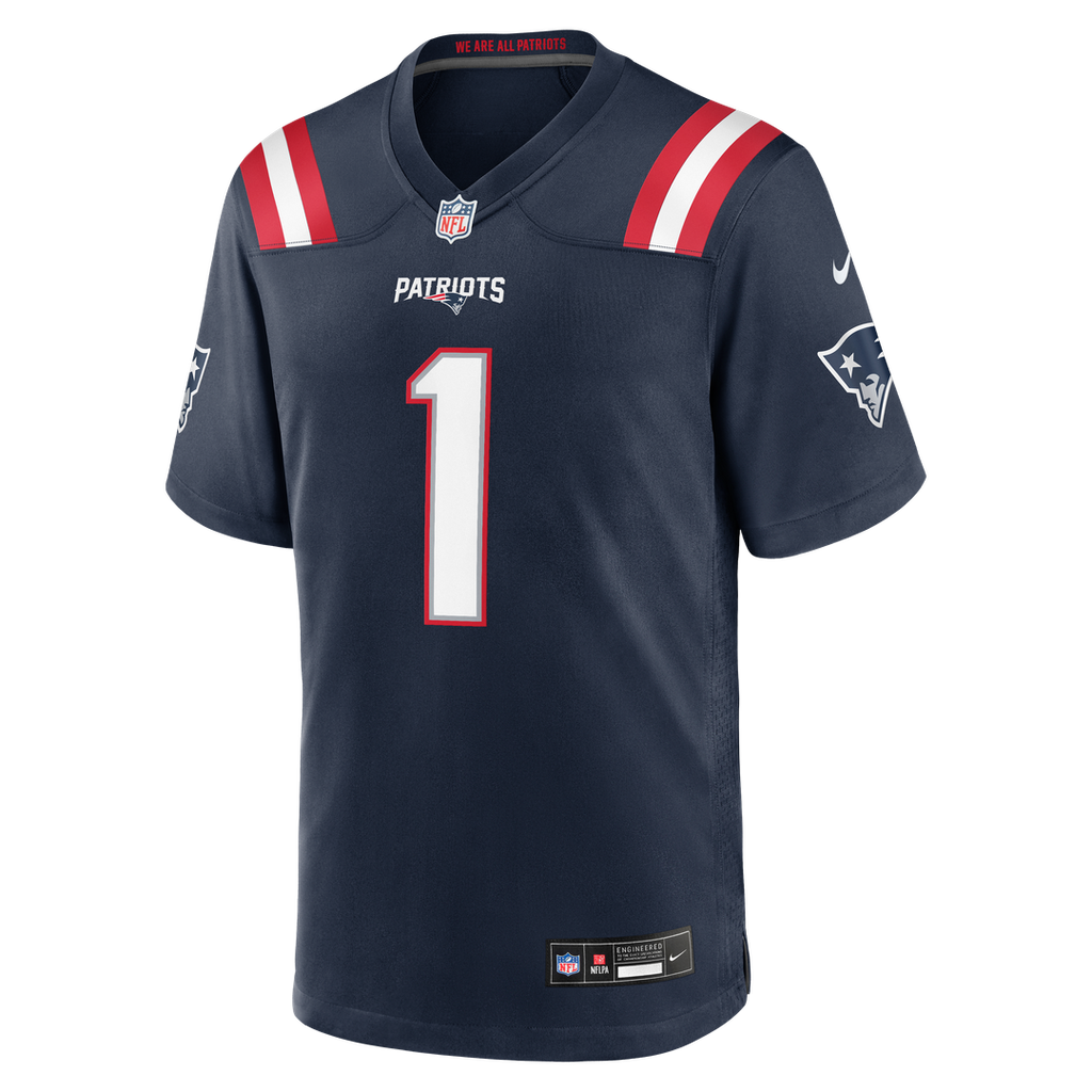 A.J. Brown New England Patriots Game Jersey - Navy