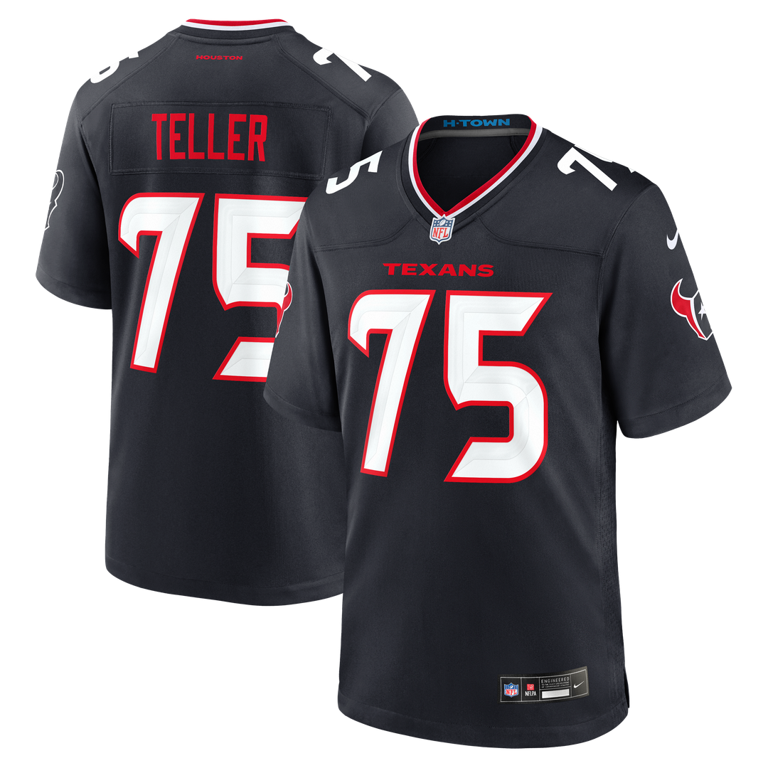 Wyatt Teller Houston Texans Game Jersey - Navy