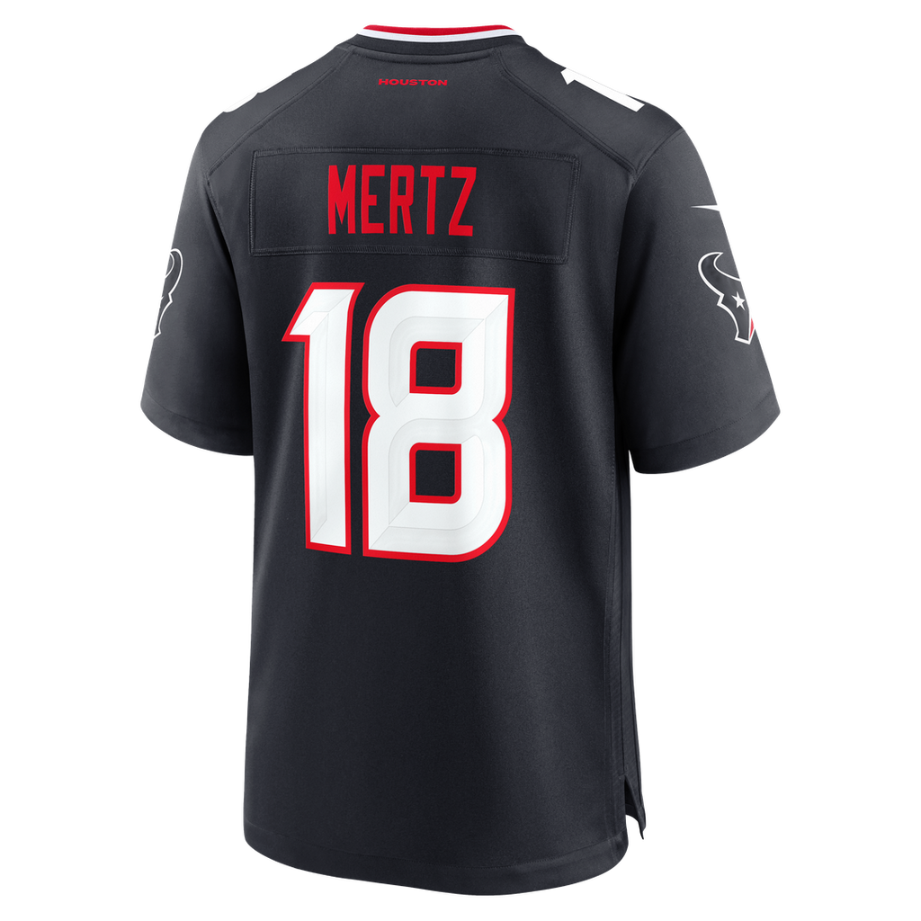 Graham Mertz Houston Texans Game Jersey - Navy