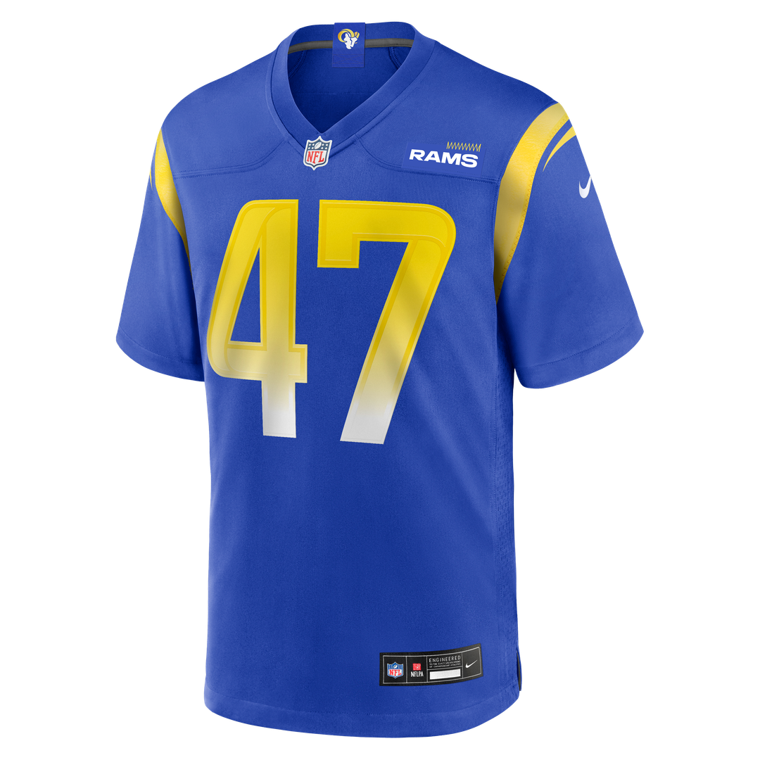 Alex Ward Los Angeles Rams Home Game Jersey - Royal Blue