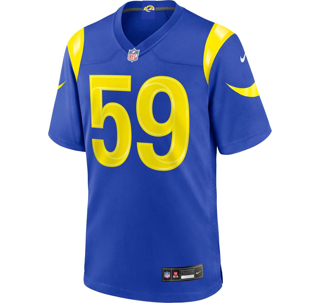 Darryl Peterson Los Angeles Rams Game Jersey - Royal Blue
