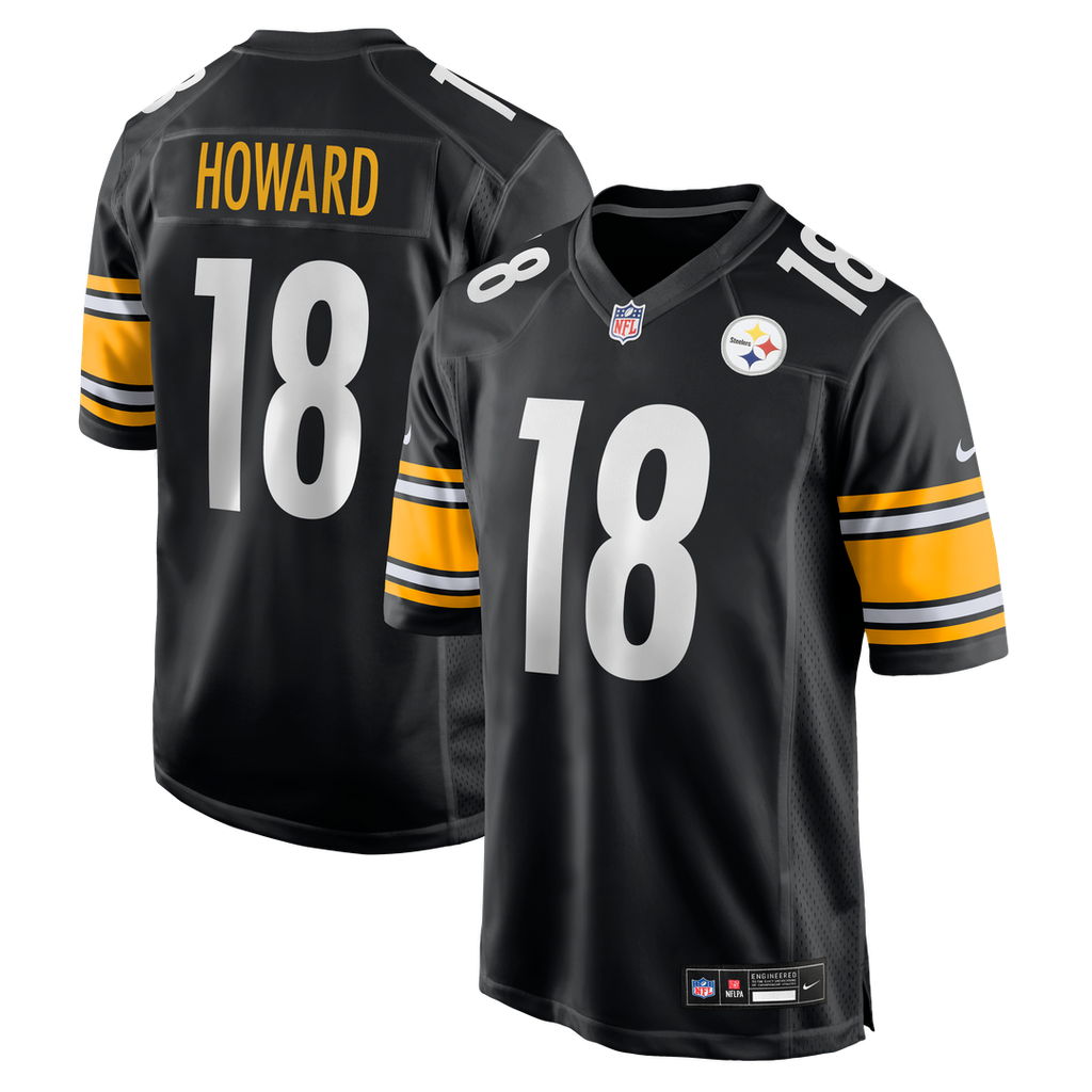 Will Howard Pittsburgh Steelers Game Jersey - Black