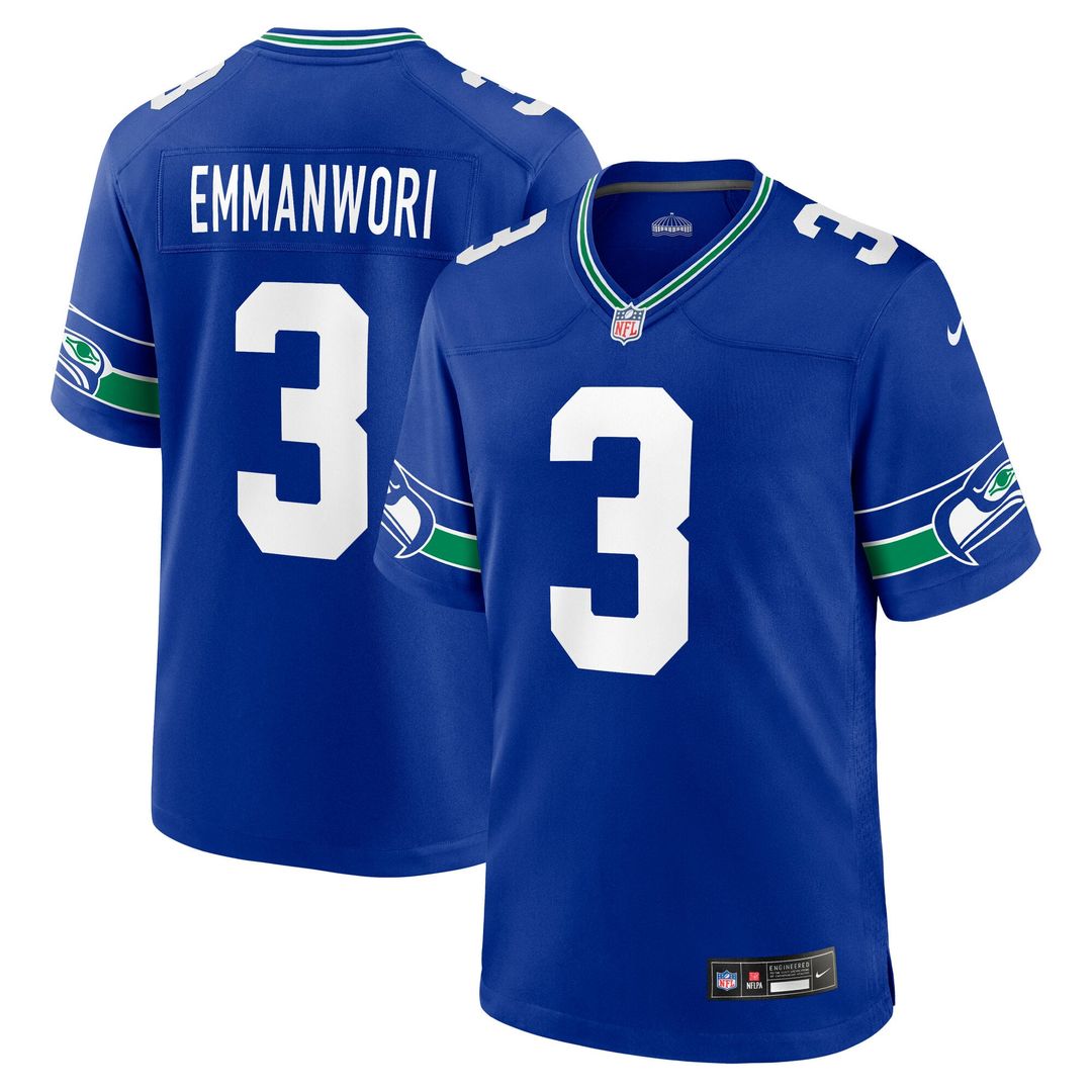 Nick Emmanwori Seattle Seahawks Game Jersey - College Navy