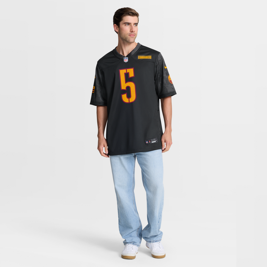 Jayden Daniels Washington Commanders Alternate Game Jersey - Black