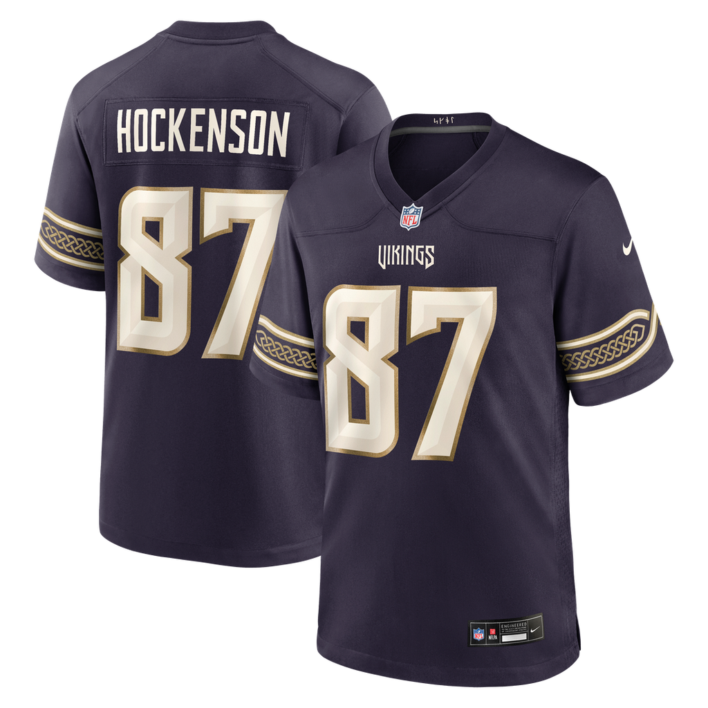 T.J. Hockenson Minnesota Vikings 2026 Rivalries Collection Game Jersey - Purple