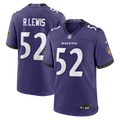 Ray Lewis Baltimore Ravens Game Jersey - Purple