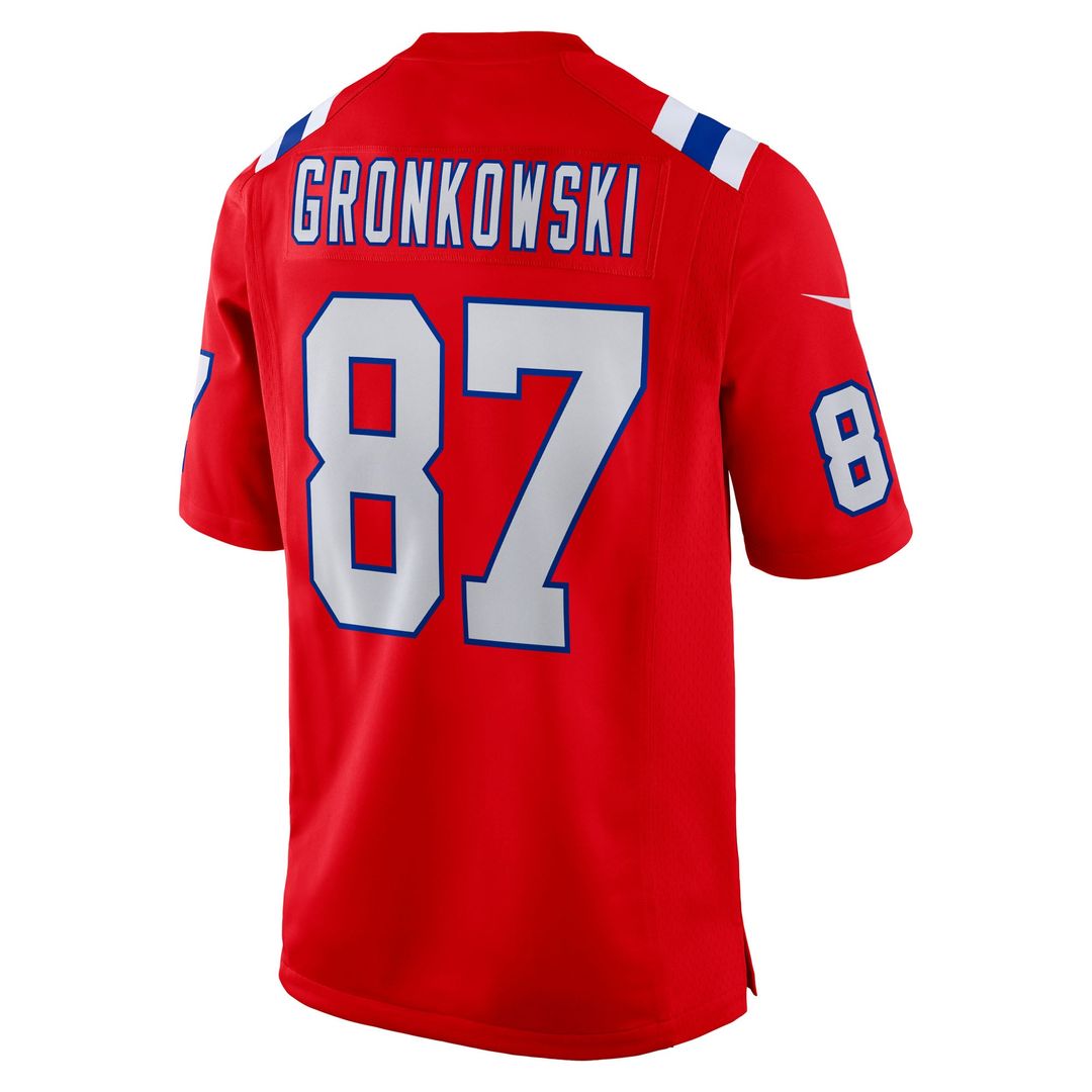 Rob Gronkowski New England Patriots Alternate Game Jersey - Red