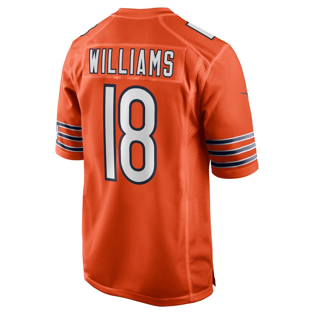 Caleb Williams Chicago Bears Alternate Game Jersey - Orange