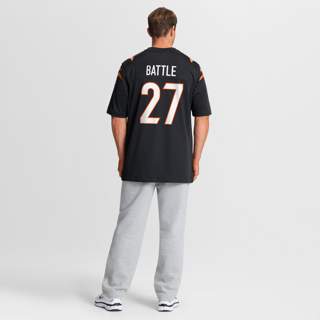Jordan Battle Cincinnati Bengals Game Jersey - Black