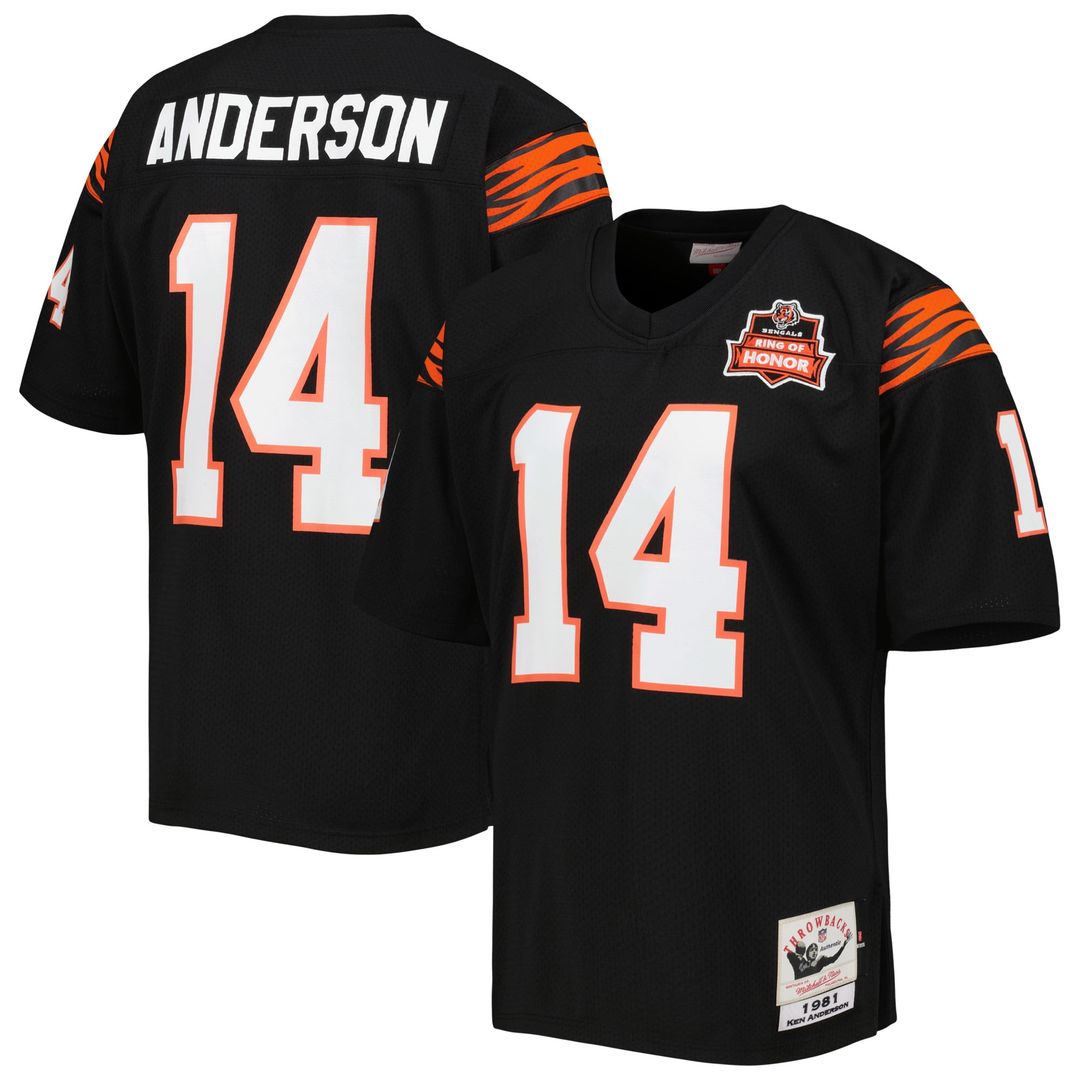 Ken Anderson Cincinnati Bengals 1981 Authentic Throwback Jersey - Black
