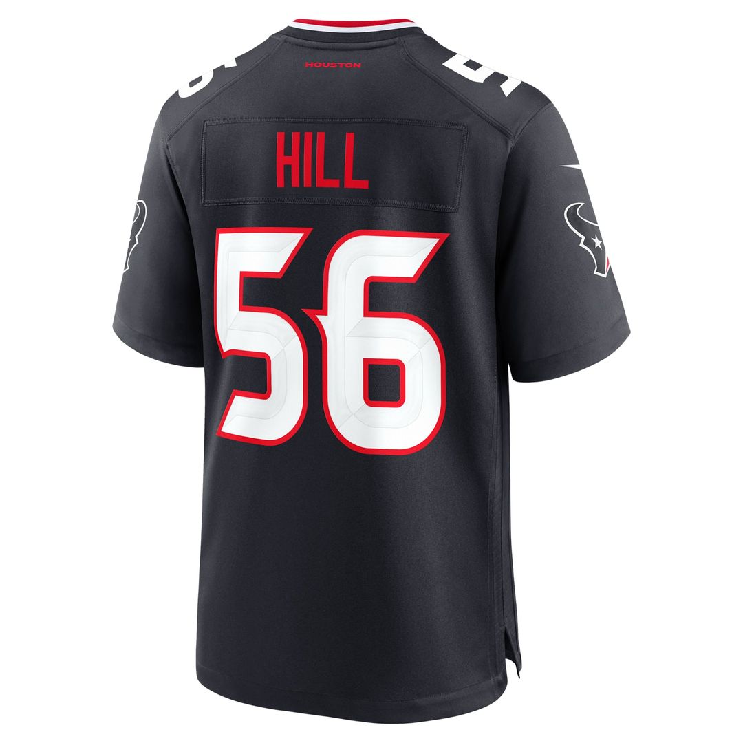 Jamal Hill Houston Texans Game Jersey - Navy