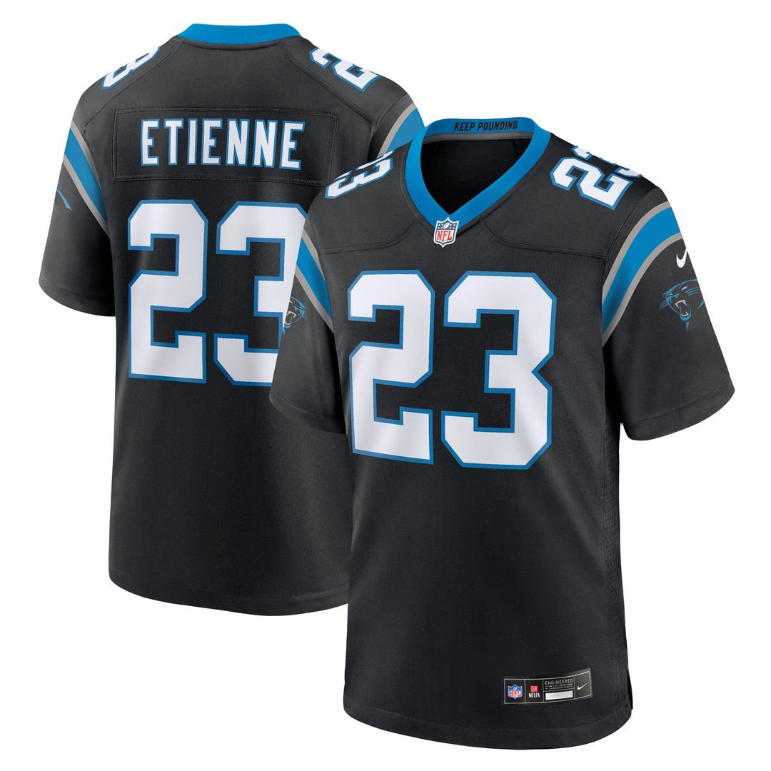 Trevor Etienne Carolina Panthers Game Jersey - Black
