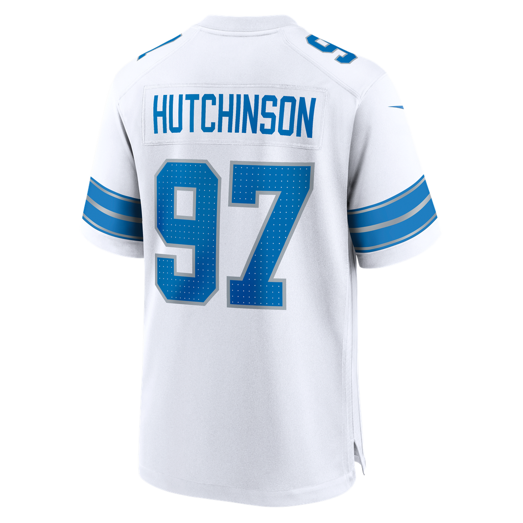 Aidan Hutchinson Detroit Lions Game Jersey - Blue